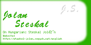 jolan steskal business card